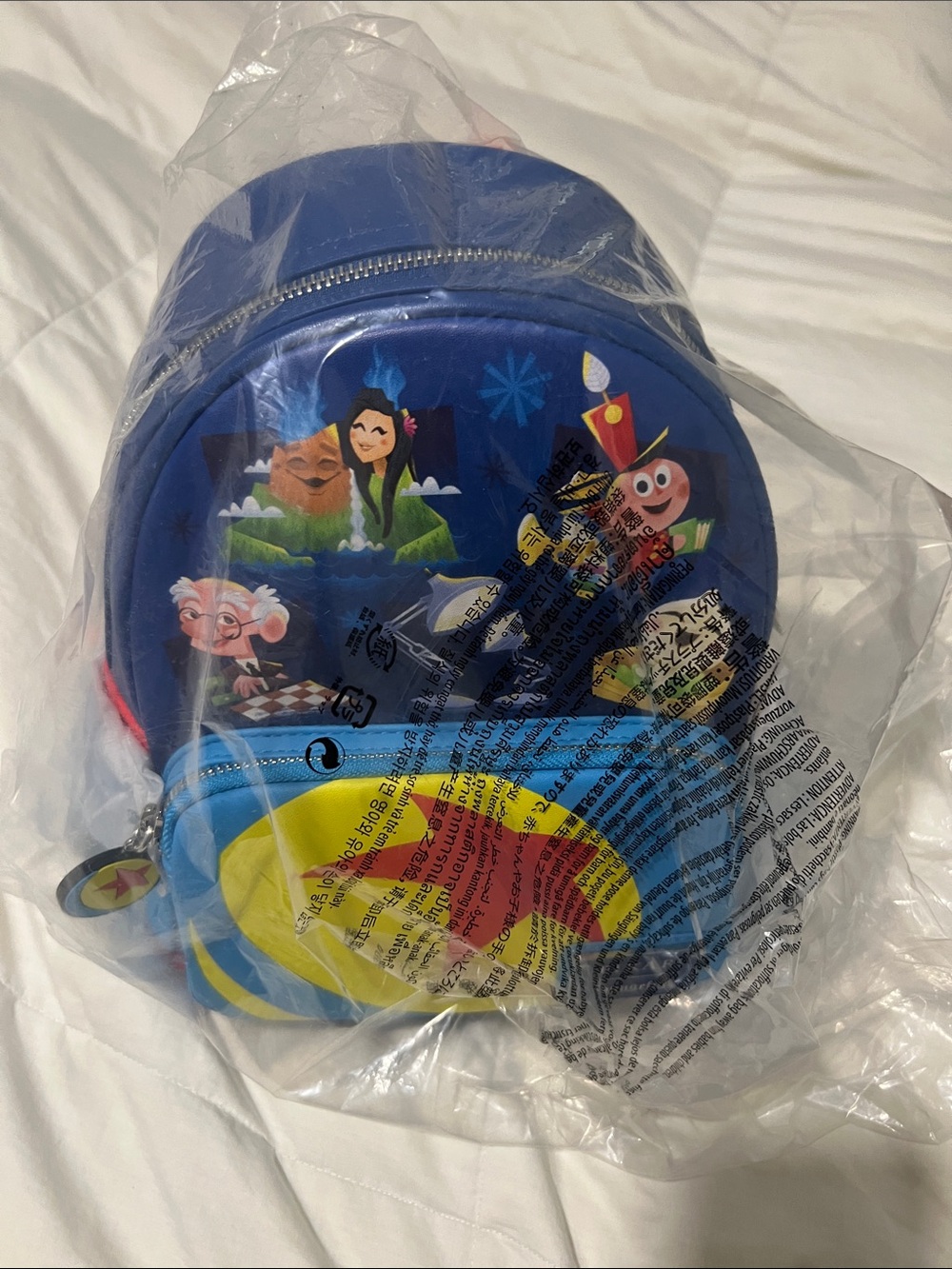 Loungefly Blue Pixar Character Mini Backpack